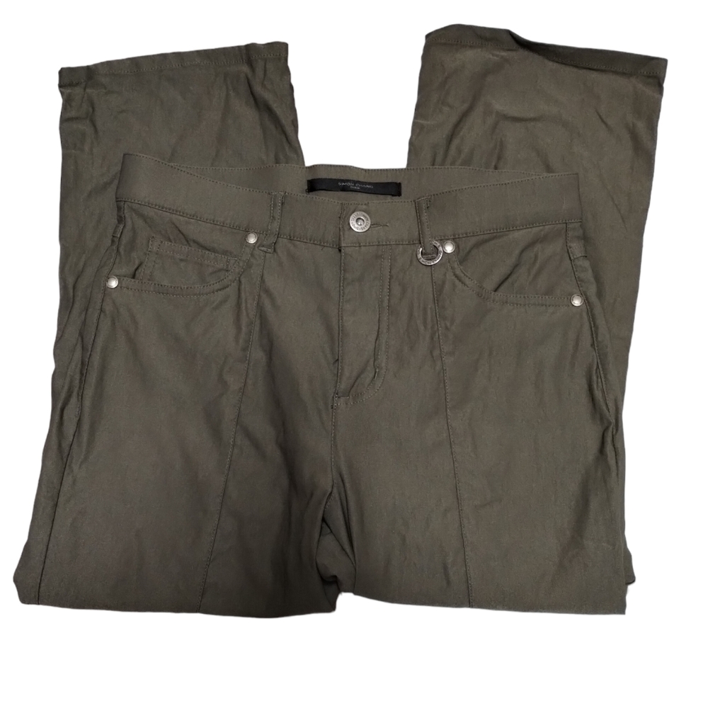 Simon Chang Straight Leg Cropped Pants